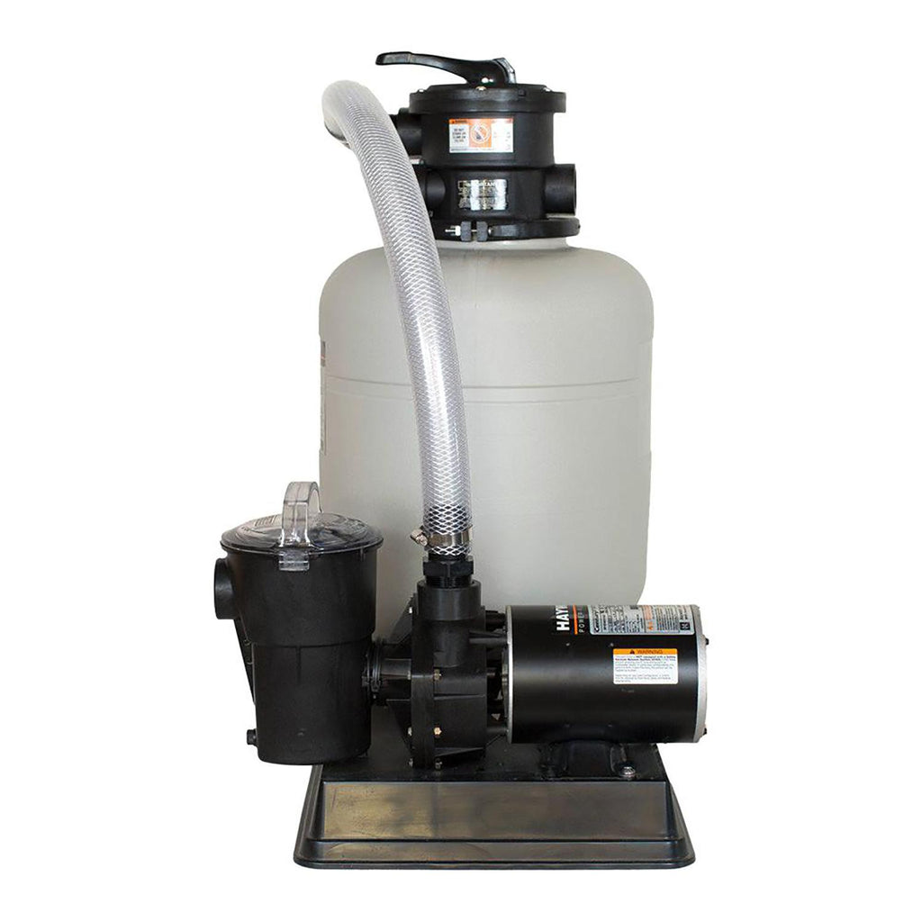 hayward w3s166t1580s above ground pool pro series 1hp sand filter pump system