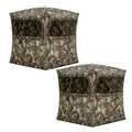 Grounder 350 Bloodtrail Camo Pop Up Ground Hunting Blind (2-Pack)