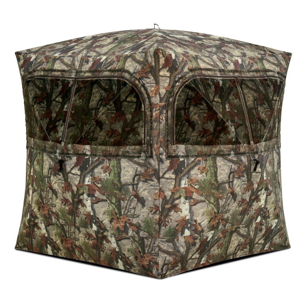 Grounder 350 Bloodtrail Camo Pop Up Ground Hunting Blind (2-Pack)