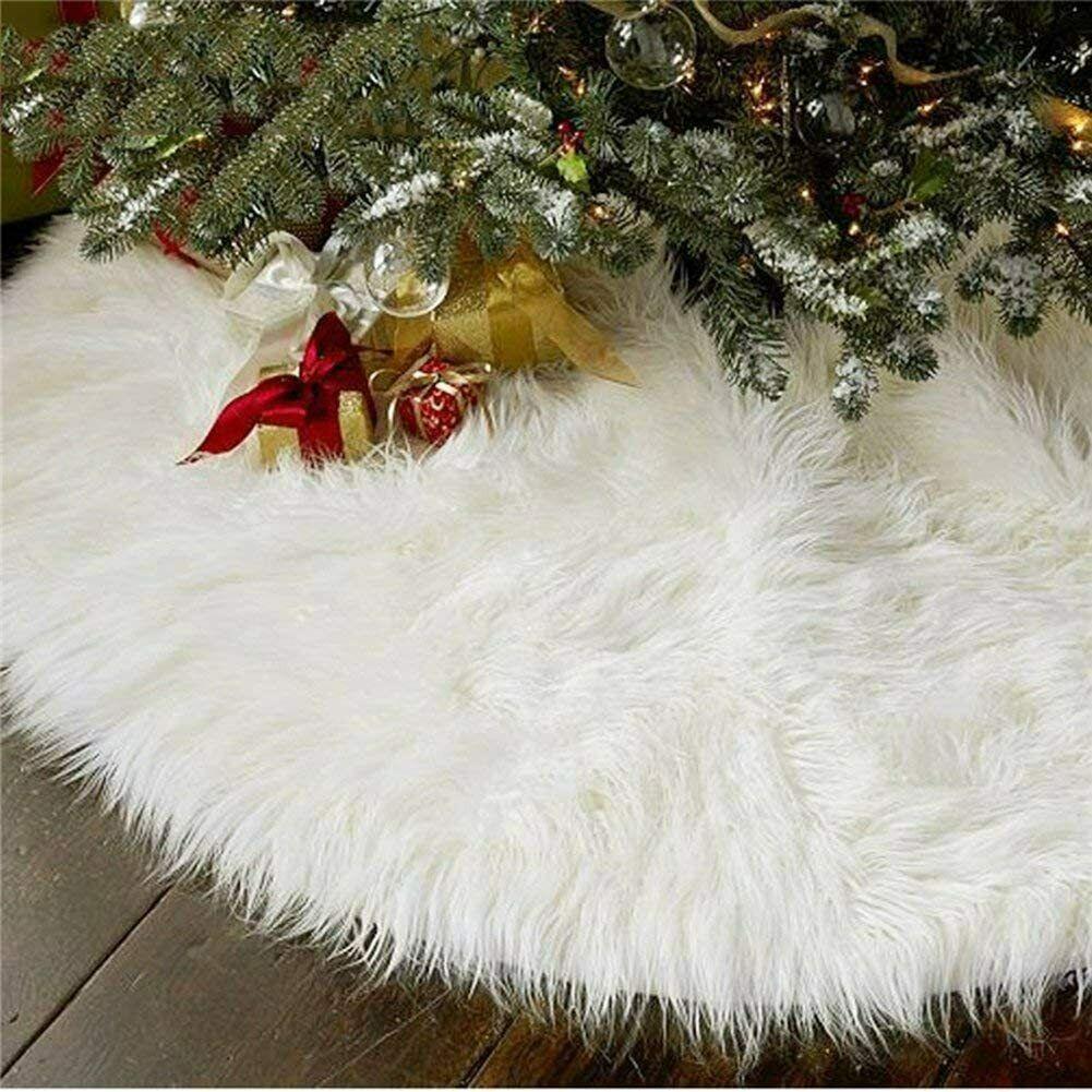Faux Fur Christmas Tree Skirt