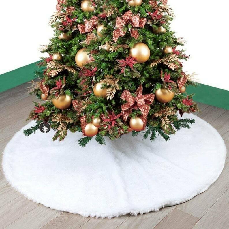 Faux Fur Christmas Tree Skirt