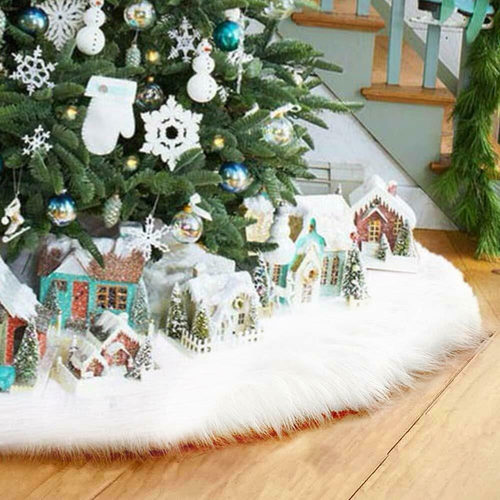 Faux Fur Christmas Tree Skirt