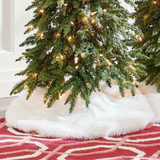Faux Fur Christmas Tree Skirt