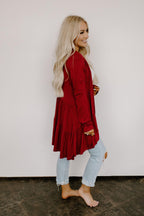 tiered cardigan
