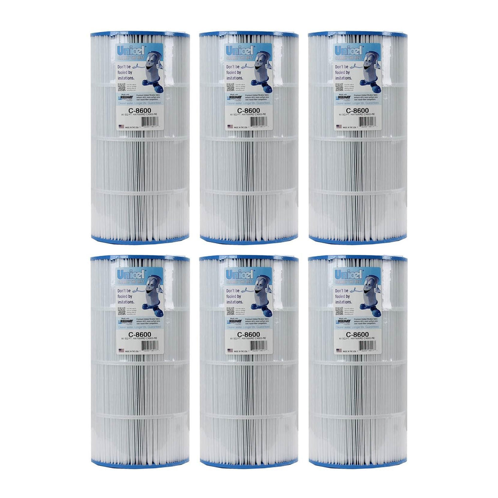 unicel c-8600 filter cartridge hayward star clear ii c1500 cx800re pa80 (6 pack)