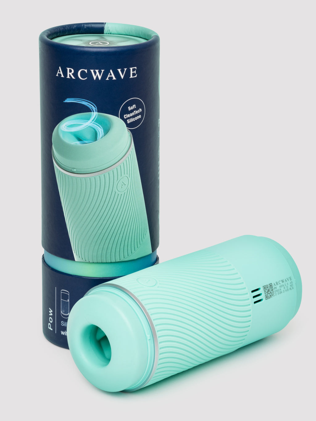 Arcwave Pow Silicone Dual-Entrance Suction Control Male Masturbator, Green | Green