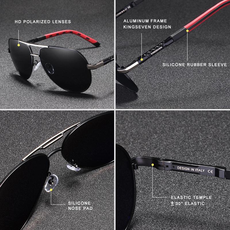 Men's Brand Design Pilot Polarized Sunglasses