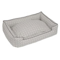 Jax and Bones 24 x 18 x 7" Standard Everyday Cotton LounDog Bed, Small, HGrey