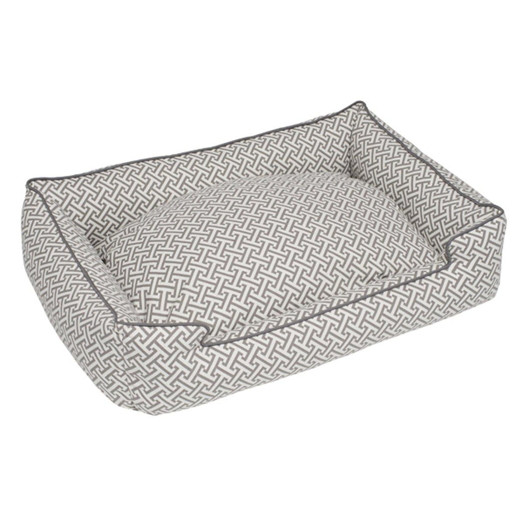 Jax and Bones 24 x 18 x 7" Standard Everyday Cotton LounDog Bed, Small, HGrey