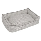 Jax and Bones 24 x 18 x 7" Standard Everyday Cotton LounDog Bed, Small, HGrey