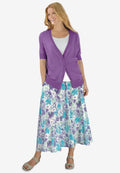 short sleeve v-neck cardigan