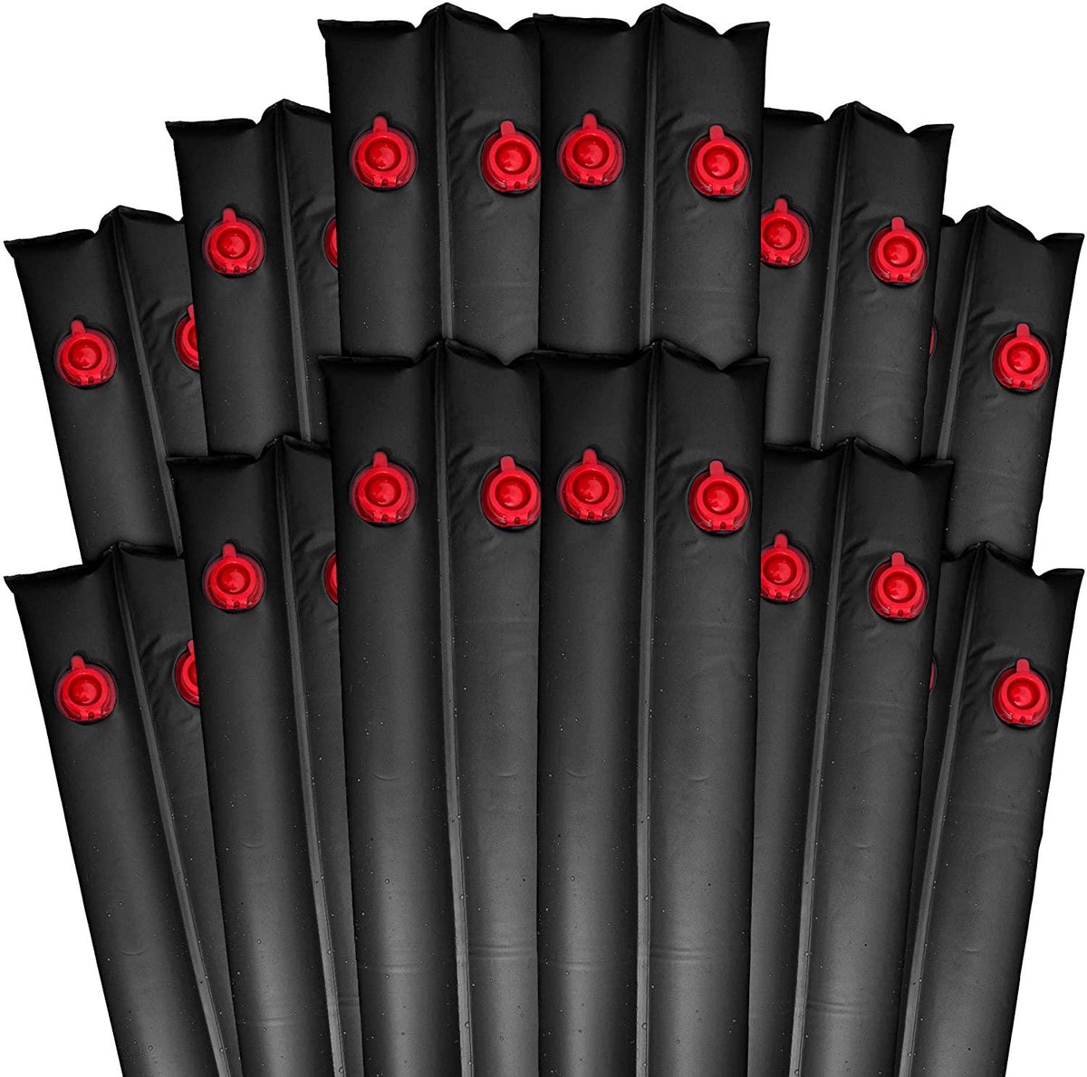 extra heavy duty 20 gauge 8-foot black winter water bag swimming pool cover 12pc