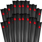extra heavy duty 20 gauge 8-foot black winter water bag swimming pool cover 12pc