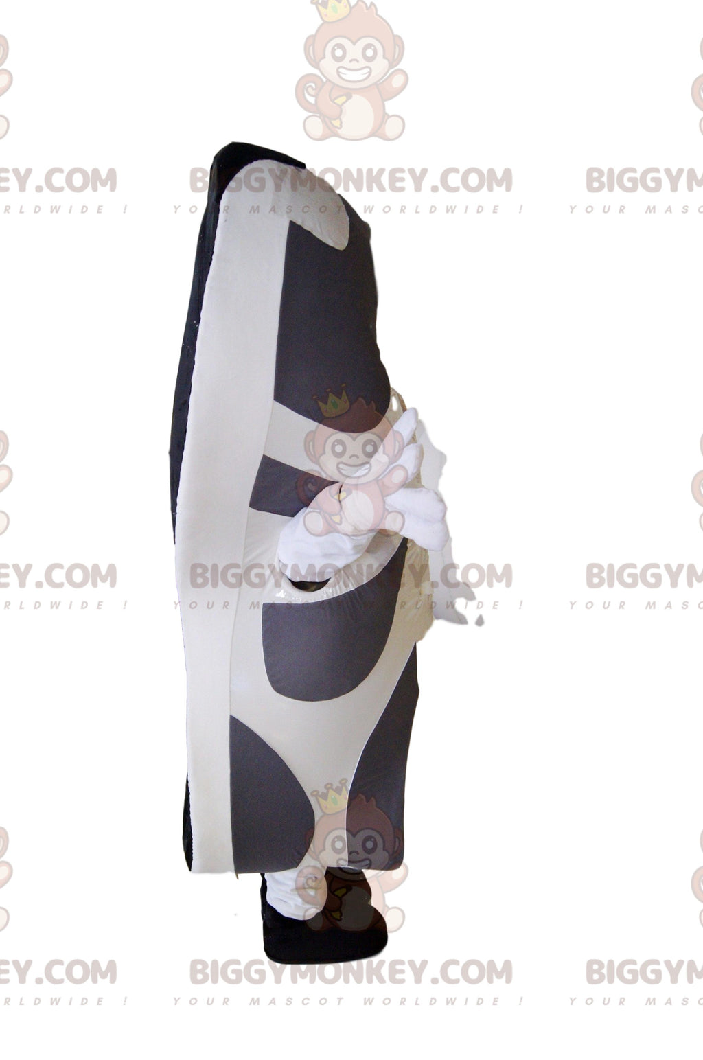 White and Gray Basketball BIGGYMONKEYMascot Costume. basketball costume