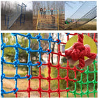 Children Climbing Woven Rope Net Garden Protection Net High Altitude Anti-Fall Net Indoor and Outdoor Decoration Net Basketball Court Fence Net Multiple
