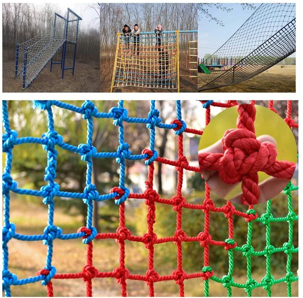 Children Climbing Woven Rope Net Garden Protection Net High Altitude Anti-Fall Net Indoor and Outdoor Decoration Net Basketball Court Fence Net Multiple