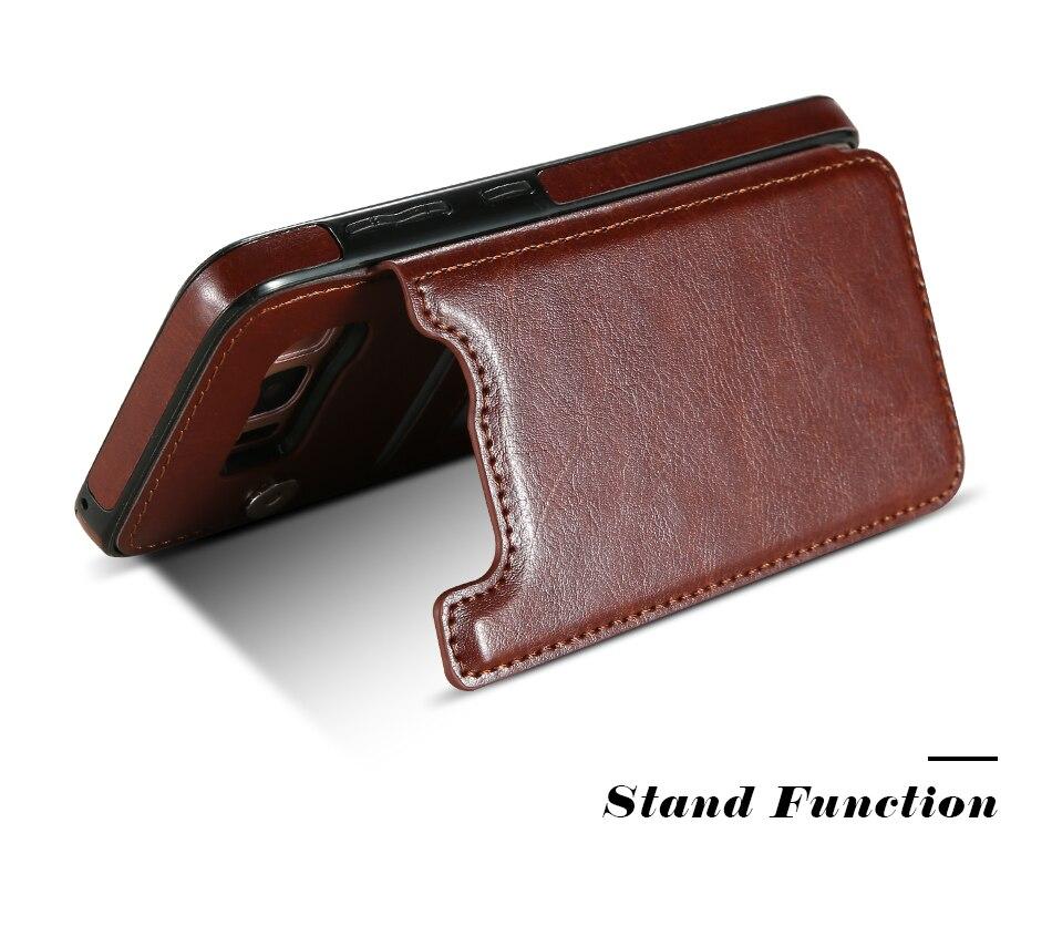 Phone Case - Luxury Flip Leather Wallet Cases For Samsung