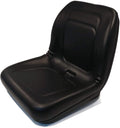 lawn mower, garden tractor utv / atv seat black high back vinyl universal mount b1lgt100bl