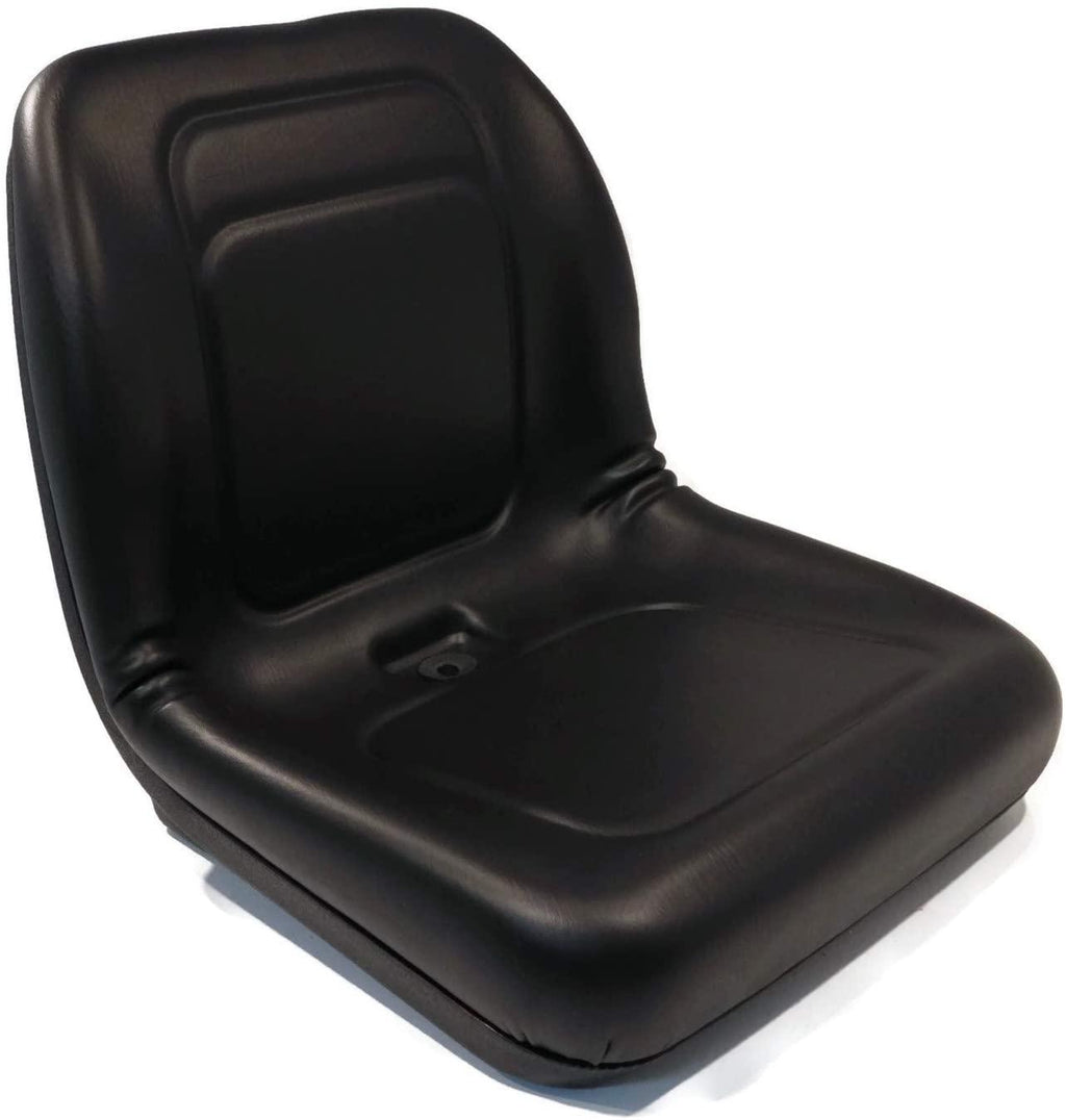 lawn mower, garden tractor utv / atv seat black high back vinyl universal mount b1lgt100bl