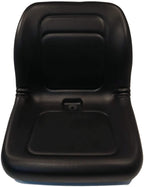 lawn mower, garden tractor utv / atv seat black high back vinyl universal mount b1lgt100bl