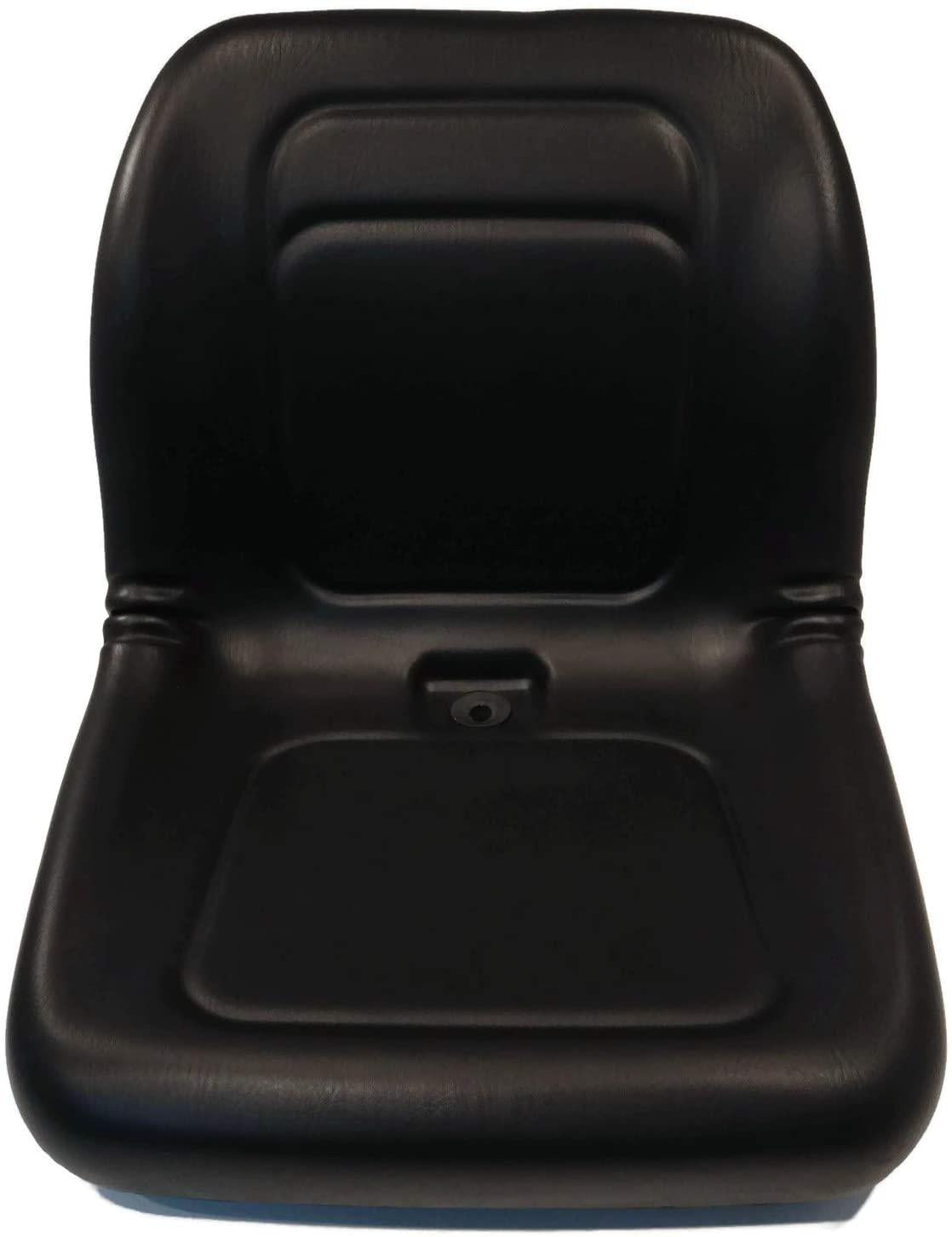 lawn mower, garden tractor utv / atv seat black high back vinyl universal mount b1lgt100bl