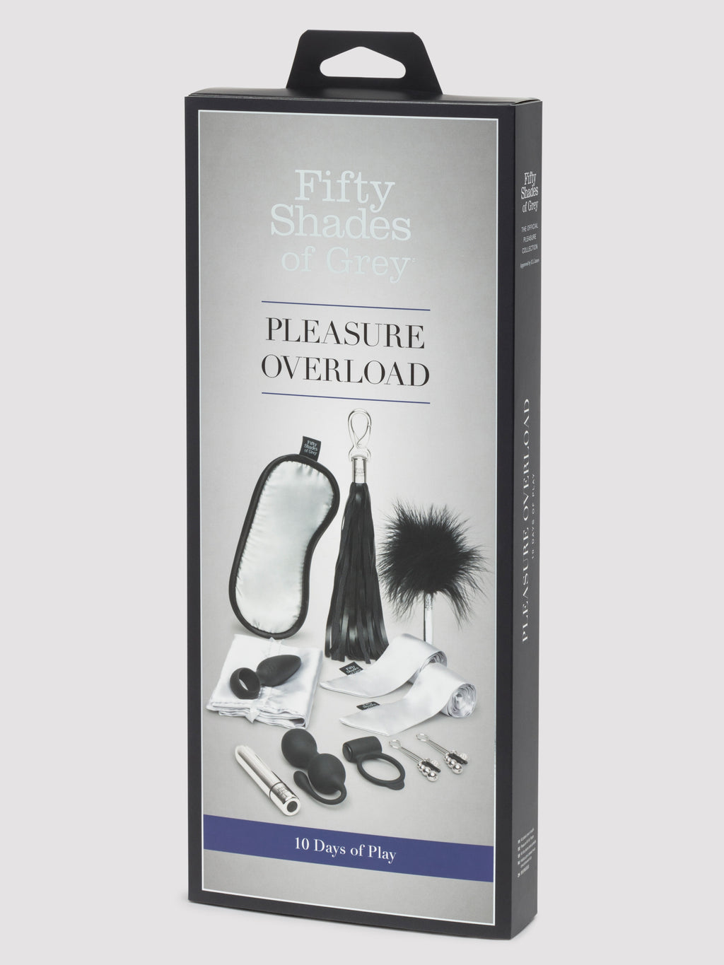 Fifty Shades of Grey Pleasure Overload 10 Days of Play Gift Set, Black