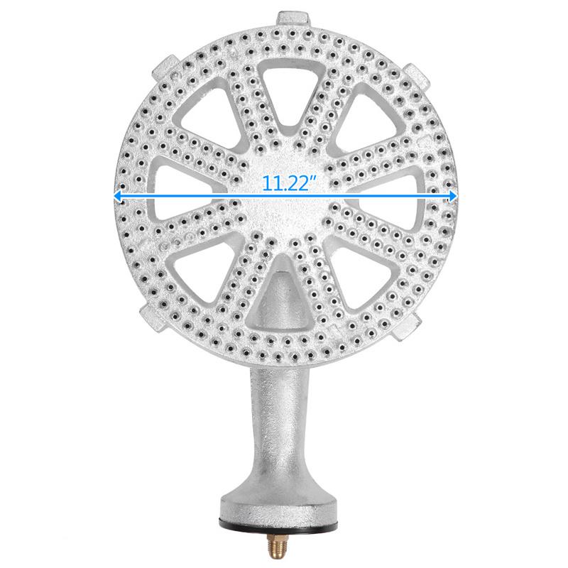 Lipobao Ey31-54 Outdoor Furnace Round Furnace 20W BTU Head Diameter 26cm With 1.2m Leather Tube With 0-20psig High Pressure Valve