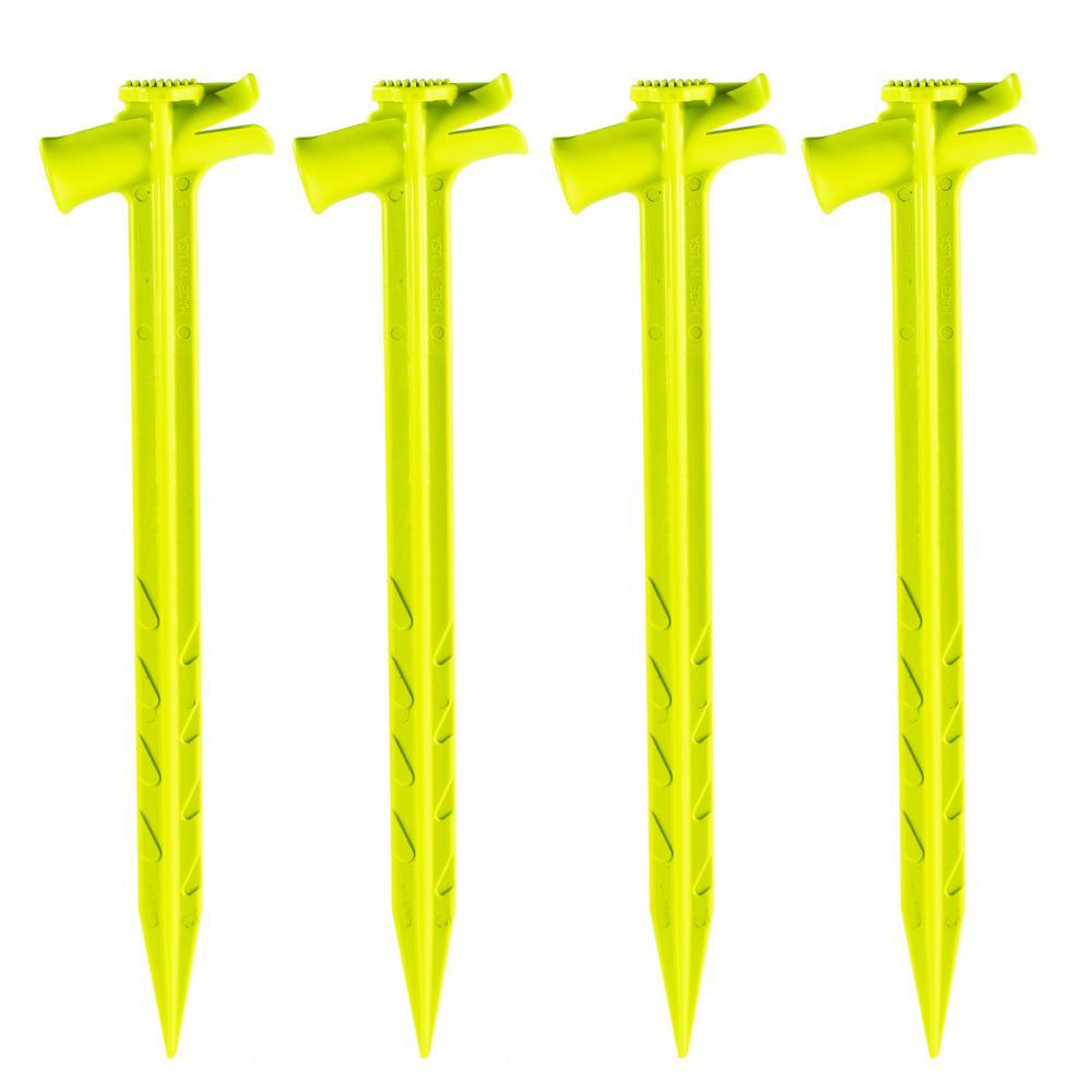 18 in. Anchoring Stake Kit with Straps for StaLarger Trees, Tents, Blinds, Canopies and Tarps (50-Count)