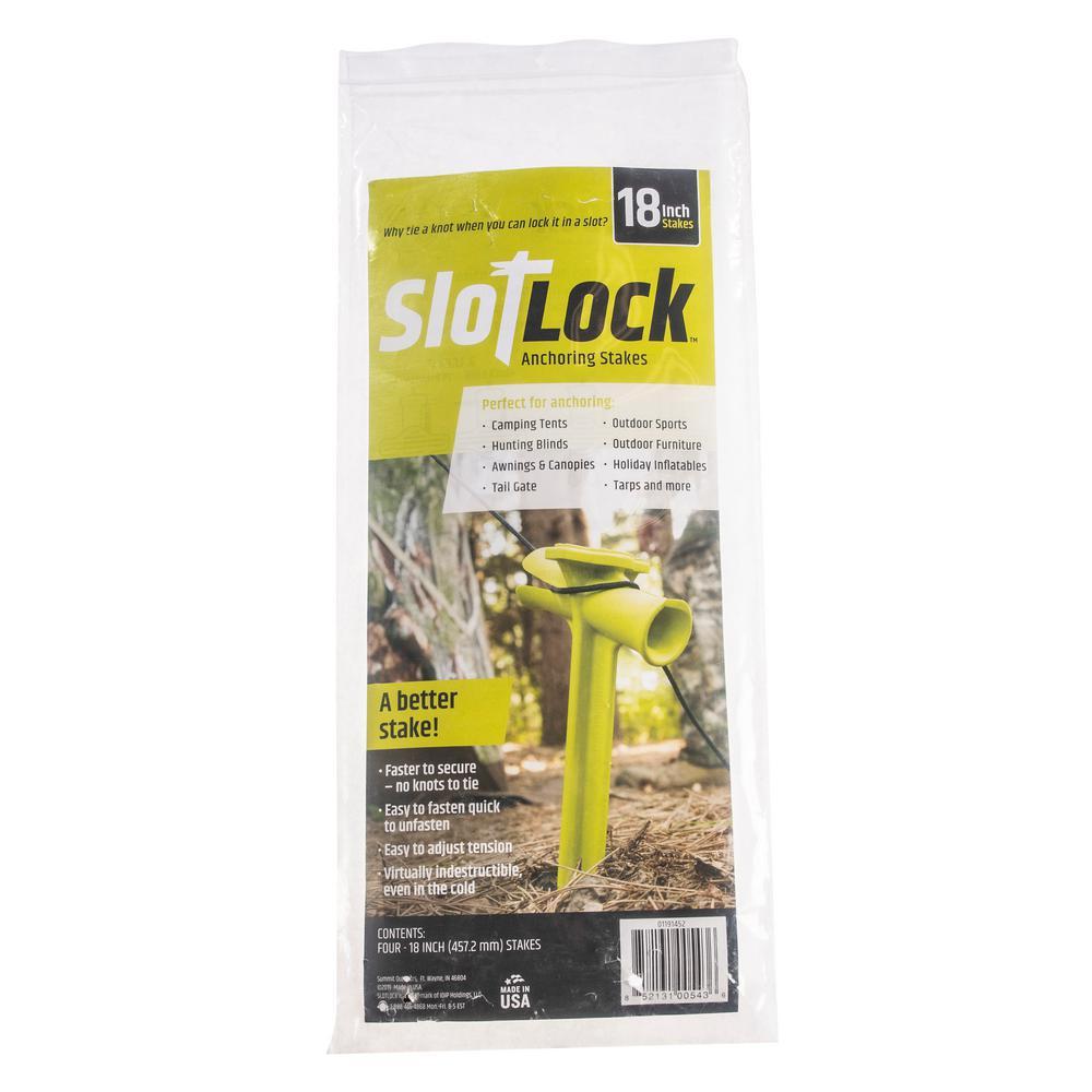 18 in. Anchoring Stake Kit with Straps for StaLarger Trees, Tents, Blinds, Canopies and Tarps (50-Count)