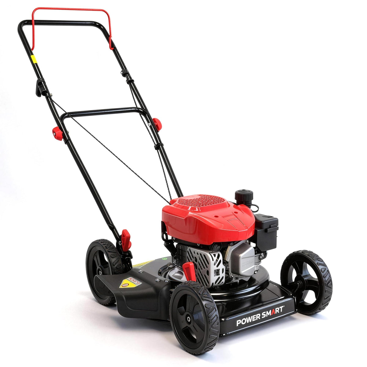 EasyCut 18-Inch Gas Lawn Mower, 144cc 4-Cycle Engine, Walk-Behind Push Lawn Mower, Side Discharge, 5-Position Height Adjustment, Ideal for Small Yards