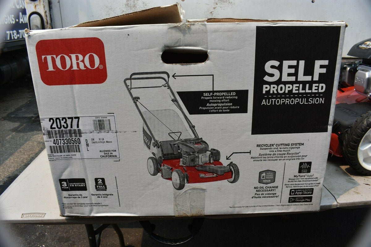 Recycler 2037 22'' Walk Behind Gas Self Propelled Lawn Mower Variable Speed
