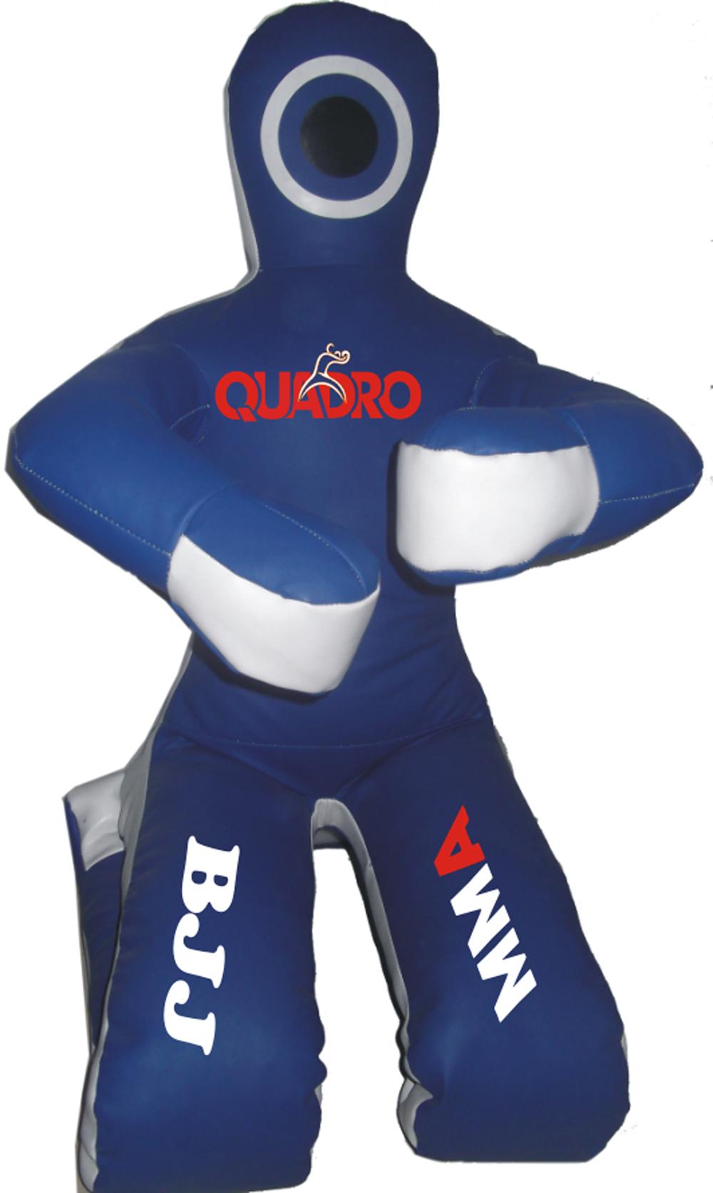 QUADRO MMA Jiu Jitsu Martial Arts Training Kick Boxing Sitting Position Punching Bag Blue - 59 inches