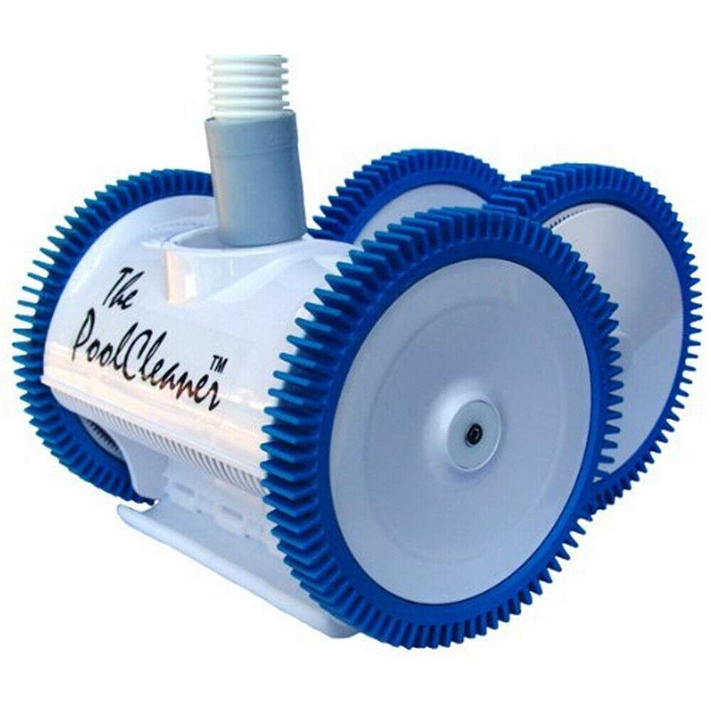 hayward w3pvs40jst poolvergnuegen automatic suction pool cleaner 4-wheel, white