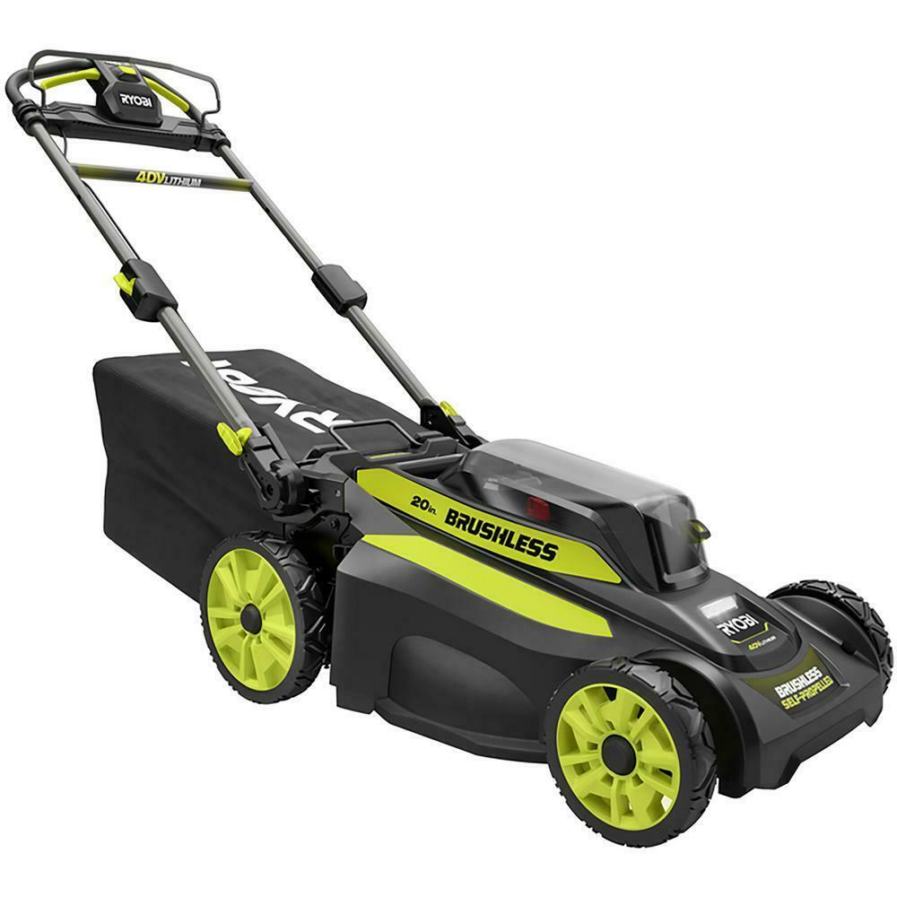 RYOBI Self-Propelled Lawn Mower Cordless Blower 40-Volt 6.0 Ah Battery Charger