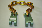 MO CLAMP 4152 Two Single Claws with 3/8" chain 25" overall Moclamp  Made in USA
