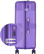Luggage Sets with TSA Approved, Lightweight Hard Shell Travel Large Rolling Checked Suitcases with Spinner Wheels (20/24/28), PURPLE