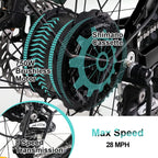W Wallke X3 Pro eBike Folding Fat Tire Electric Bike 26 Inch 750W 48V 14AH Large-capacity Removable Battery Electric Bicycle for Adult Air Full Suspension Premium Seamless Welding Aluminum Alloy Frame