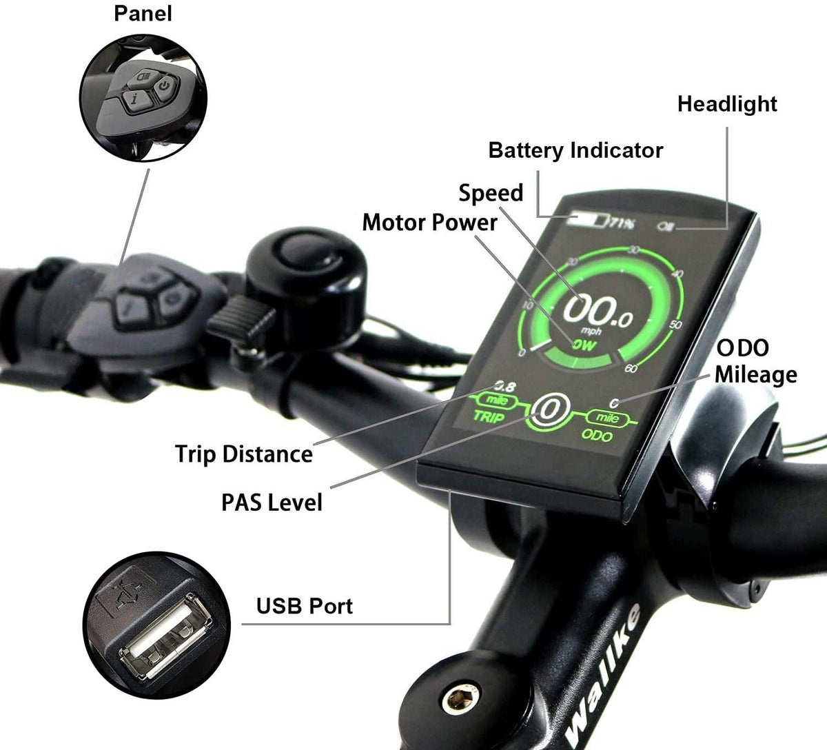 W Wallke X3 Pro eBike Folding Fat Tire Electric Bike 26 Inch 750W 48V 14AH Large-capacity Removable Battery Electric Bicycle for Adult Air Full Suspension Premium Seamless Welding Aluminum Alloy Frame