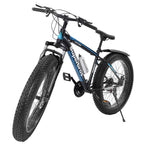 Hotwon Fat Tire Mens Mountain Bike, 17-Inch / Medium High-Tensile Aluminum Frame