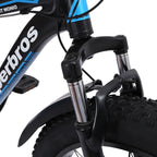 Hotwon Fat Tire Mens Mountain Bike, 17-Inch / Medium High-Tensile Aluminum Frame