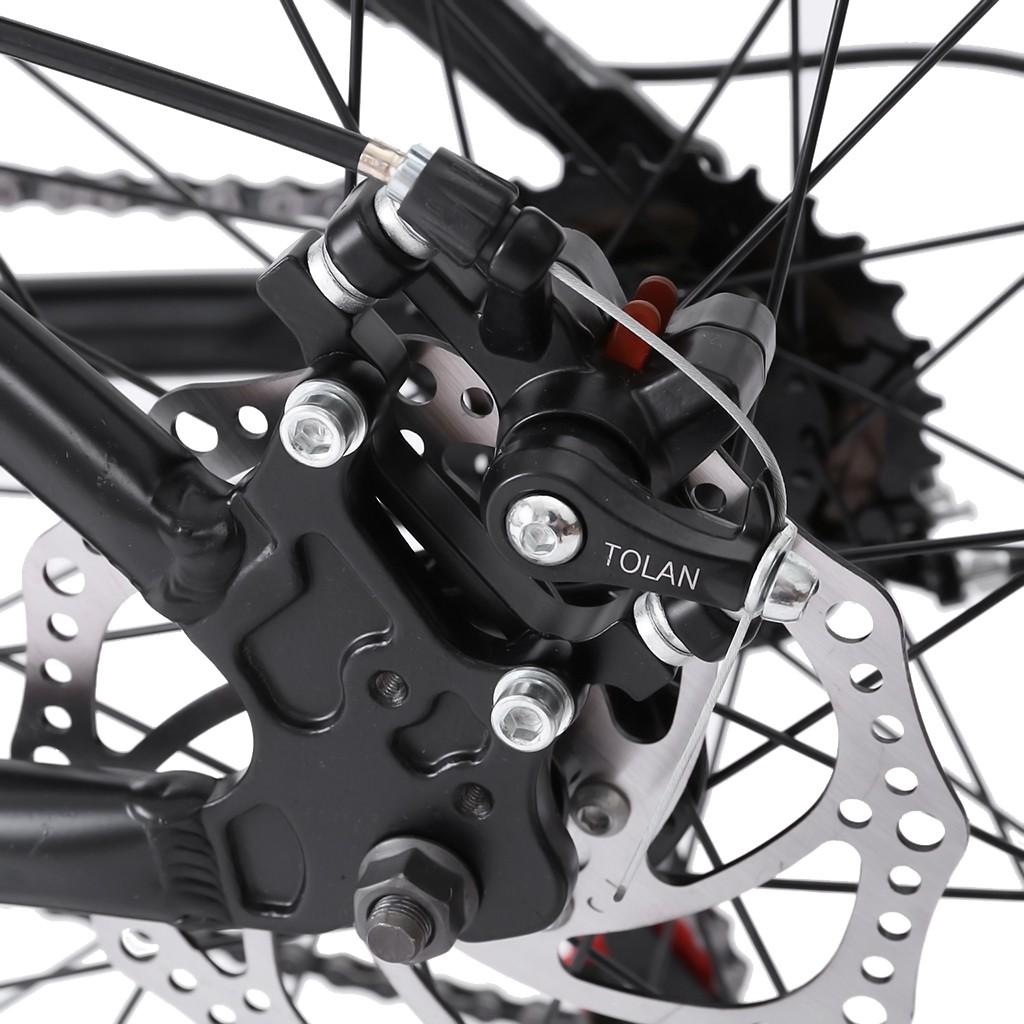 Hotwon Fat Tire Mens Mountain Bike, 17-Inch / Medium High-Tensile Aluminum Frame