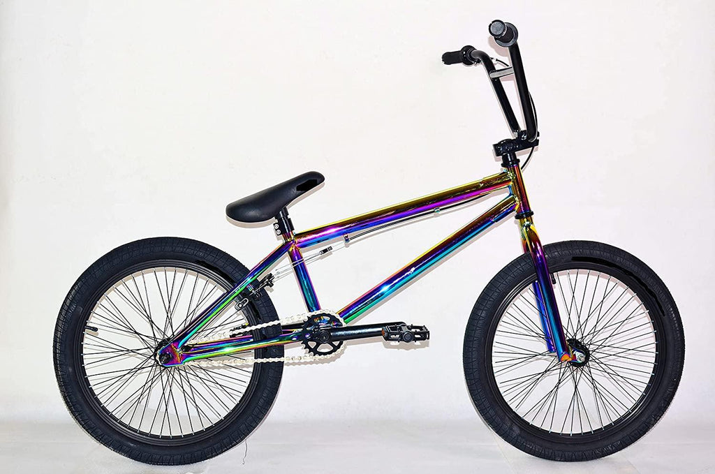 Pro 20" Complete BMX Bicycle W/ 3 Piece Crank, Pegs Included, Oil Slick