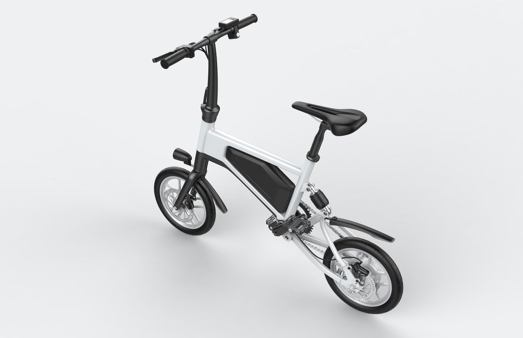 GlareWheel EB-X5 Foldable Electric Bike - White