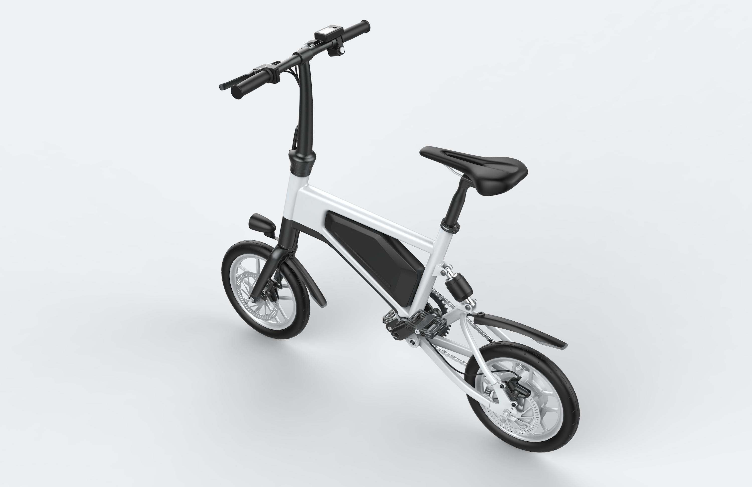 GlareWheel EB-X5 Foldable Electric Bike - White