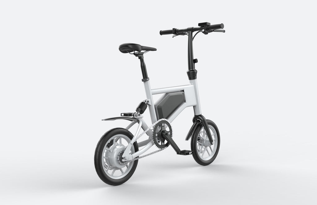 GlareWheel EB-X5 Foldable Electric Bike - White