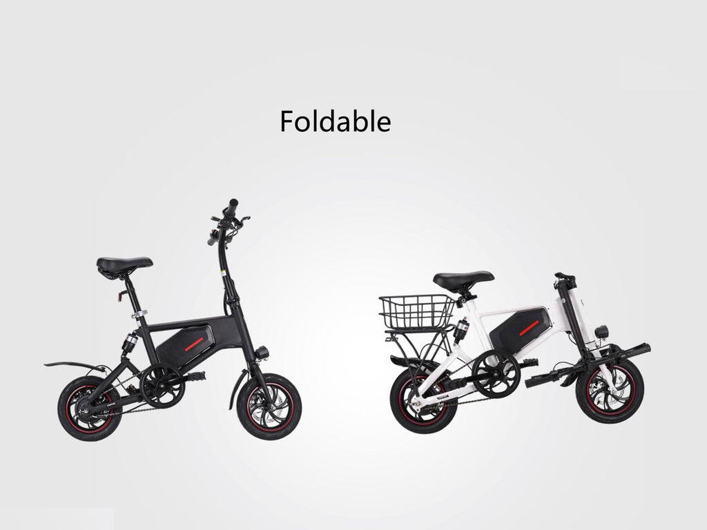 GlareWheel EB-X5 Foldable Electric Bike - White