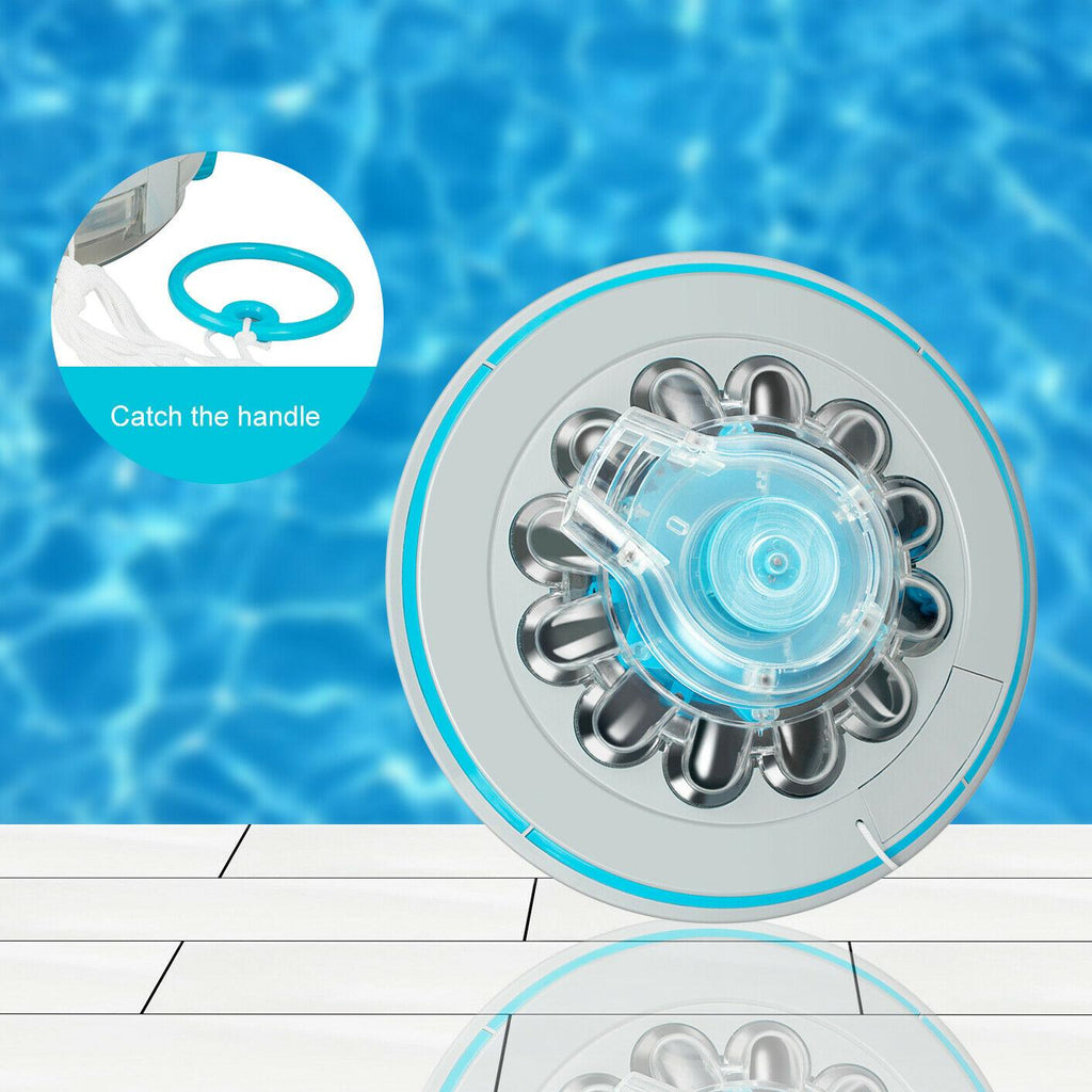 cordless automatic swimming pool cleaner robot ipx8 strong suction to 430+sq ft