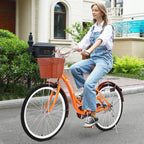 AUSPUM 26-Inch Cruiser Bike,Comfort Bikes,bikes for women,Arrivals Single Speed Bicycle for Women,Load capacity220lb,Orange