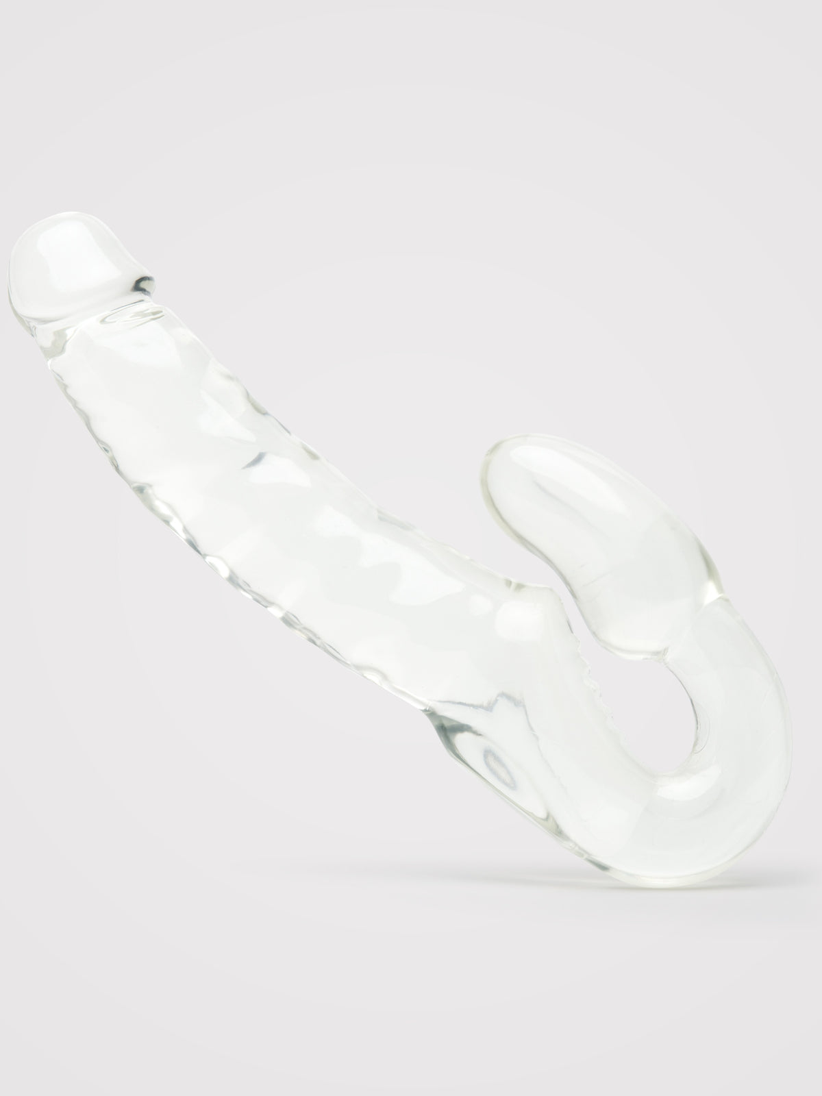 Lovehoney Double Feature Strapless Strap-On Dildo 7 Inch, Clear