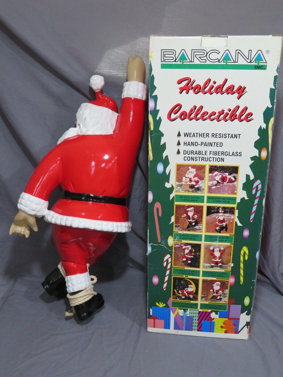 1997 Barcana 25 SANTA ON A ROPE Christmas Fiberglass Mold Indoor Outdoor Decor